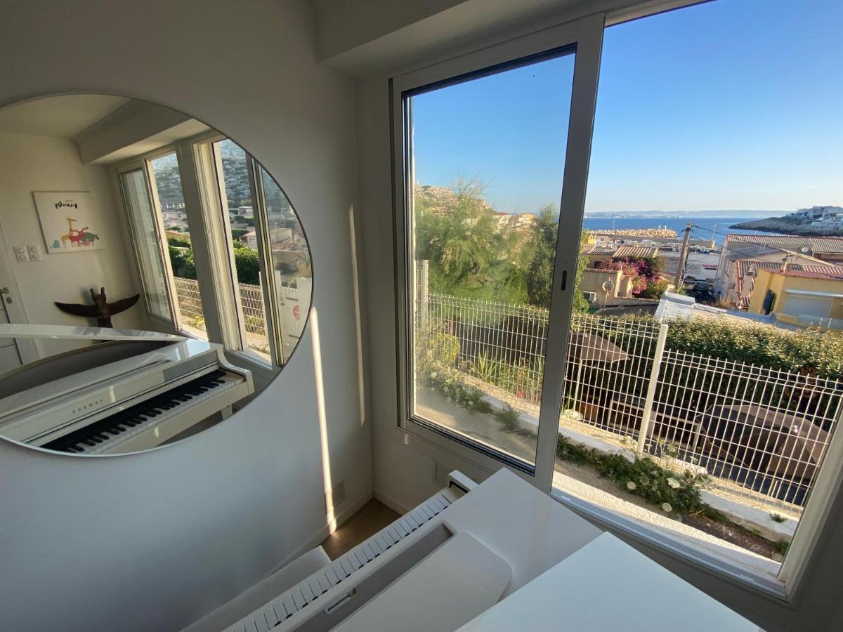 Au Coeur Du Parc National Du Massif Des Calanques, La Flibuste Des Goudes, Maison 2 Chambres, Climatisee, Jardins, Solarium, Proche Plage, Large Vue Mer Marseille Exteriér fotografie