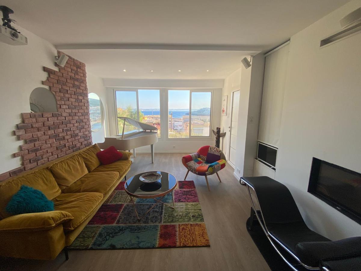 Au Coeur Du Parc National Du Massif Des Calanques, La Flibuste Des Goudes, Maison 2 Chambres, Climatisee, Jardins, Solarium, Proche Plage, Large Vue Mer Marseille Exteriér fotografie