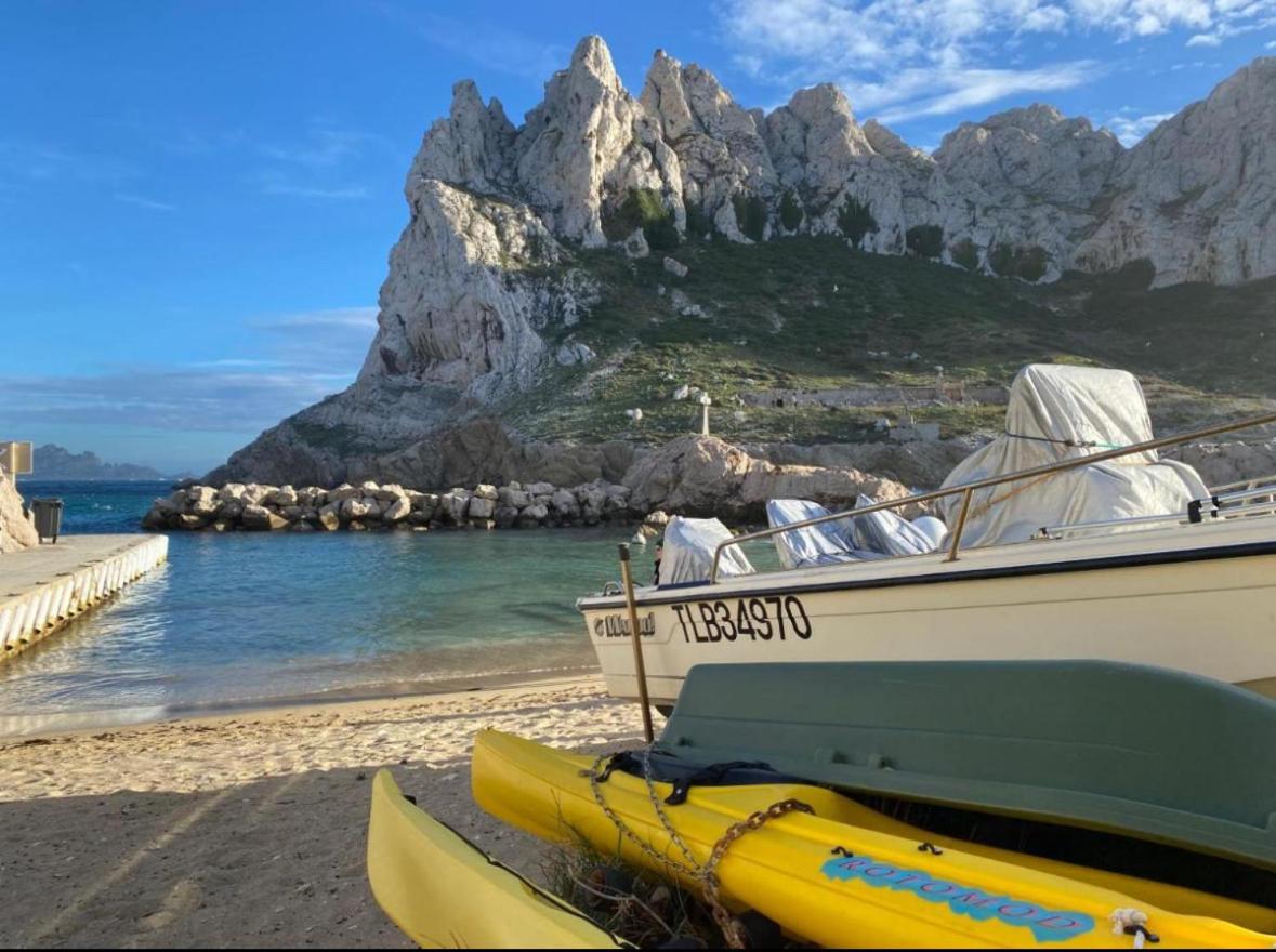 Au Coeur Du Parc National Du Massif Des Calanques, La Flibuste Des Goudes, Maison 2 Chambres, Climatisee, Jardins, Solarium, Proche Plage, Large Vue Mer Marseille Exteriér fotografie