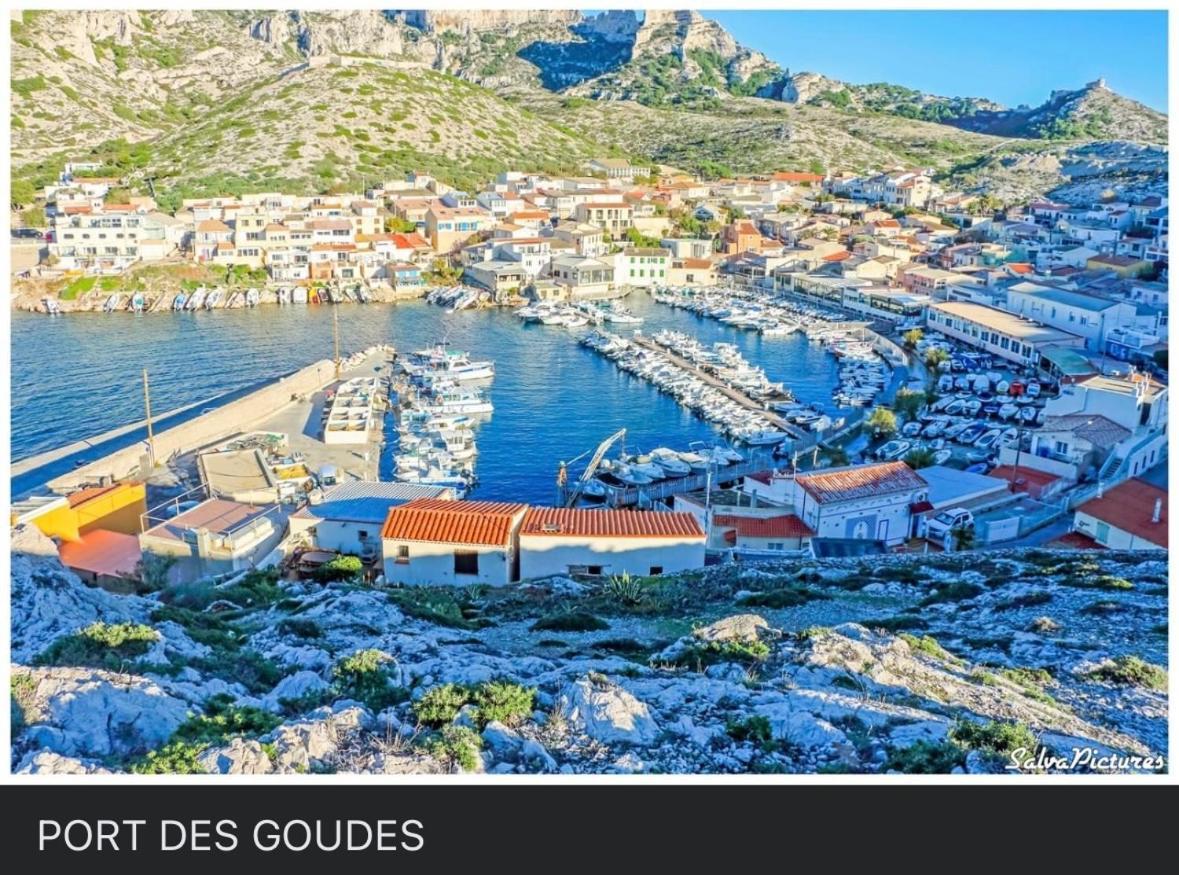 Au Coeur Du Parc National Du Massif Des Calanques, La Flibuste Des Goudes, Maison 2 Chambres, Climatisee, Jardins, Solarium, Proche Plage, Large Vue Mer Marseille Exteriér fotografie